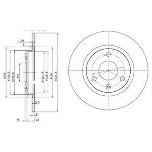 Тормозной диск BG2355 DELPHI