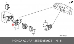 Лампа 35850S5A003 HONDA
