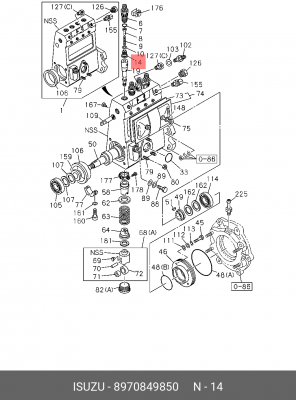 Клапан, рециркуляция ОГ 8-97084-985-0 ISUZU