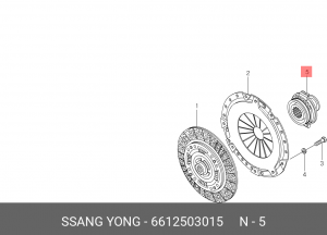 Выжимной подшипник 6612503015 SSANG YONG