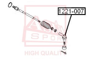 Наконечник рулевой тяги 1221-007 ASVA