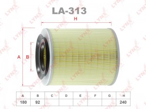 Фильтр воздушный LA-313 LYNXAUTO