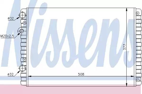 Радиатор, охлаждение двигател 652321 NISSENS