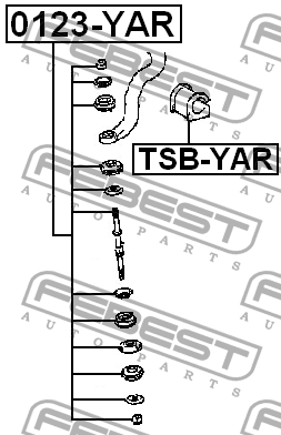 Стойка стабилизатора 0123-YAR FEBEST