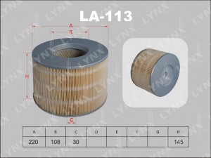 Фильтр воздушный LA-113 LYNXAUTO