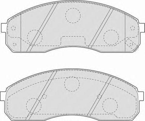 Комплект тормозных колодок, диско FSL1595 FERODO