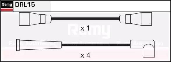 Ккомплект проводов зажигания DRL15 DELCO REMY