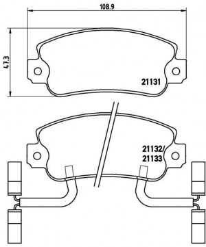 Комплект тормозных колодок, диско P 23 031 BREMBO