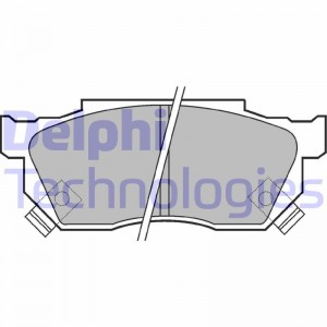 Комплект тормозных колодок, диско LP445 DELPHI