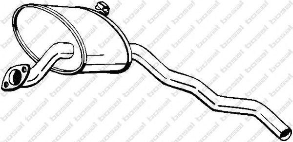 Средний глушитель выхлопных газов 279707 BOSAL