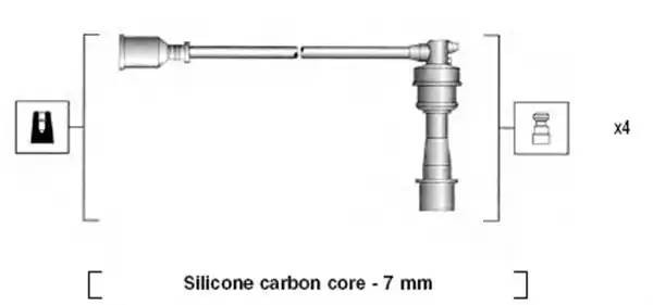Ккомплект проводов зажигания 941295020874 MAGNETI MARELLI