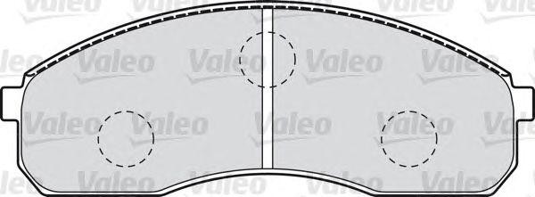 Комплект тормозных колодок, диско 598821 VALEO PHC