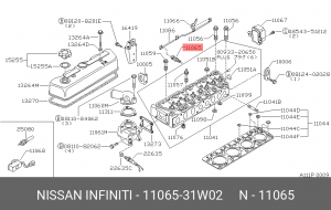 Свеча накаливания 11065-31W02 NISSAN