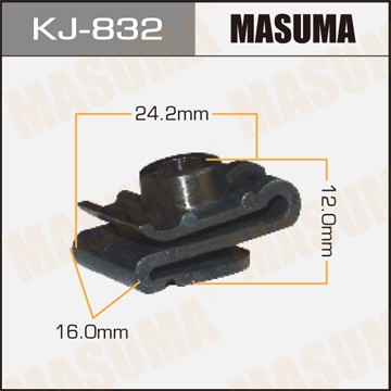 Клипса крепежная KJ832 MASUMA
