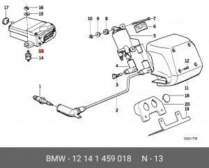 Блок управления, система зажигания 12 14 1 459 018 BMW