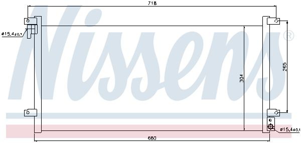 Конденсатор, кондиционер 94756 NISSENS
