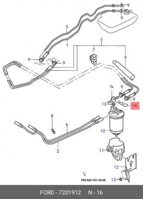 Пружина 7 201 912 FORD
