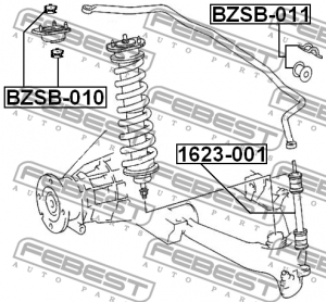 Втулка стабилизатора BZSB-011 FEBEST