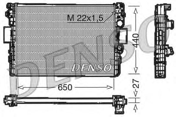 Радиатор, охлаждение двигател DRM12003 DENSO