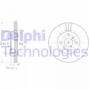Тормозной диск BG3520 DELPHI