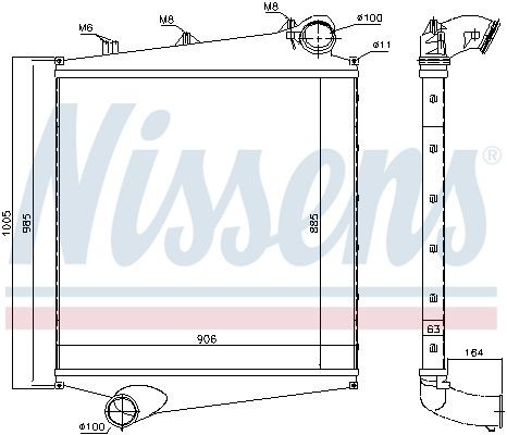 Интеркулер 96990 NISSENS