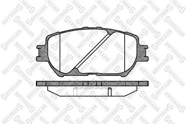 Колодки тормозные дисковые 895-000-SX STELLOX