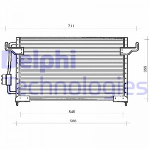 Конденсатор, кондиционер TSP0225120 DELPHI