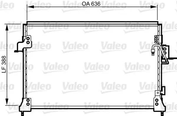 Конденсатор, кондиционер 818025 VALEO PHC