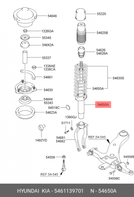 Амортизатор 5461139701 HYUNDAI KIA