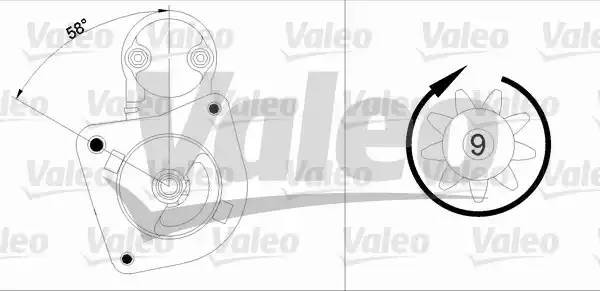 Стартер 436026 VALEO PHC