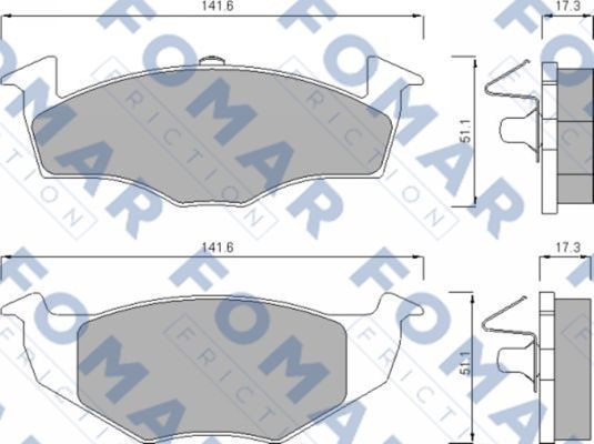 Колодки тормозные дисковые 51643081 ROULUNDS BRAKING