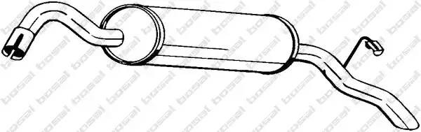Глушитель выхлопных газов конечный 154-217 BOSAL