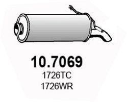 Глушитель выхлопных газов конечный 107069 ASSO