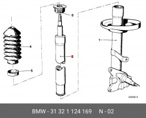 Амортизатор подвески 31 32 1 124 169 BMW