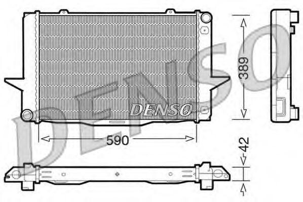 Радиатор, охлаждение двигател DRM33042 DENSO