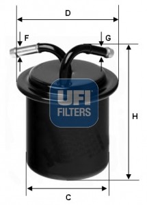 Топливный фильтр 31.541.00 UFI