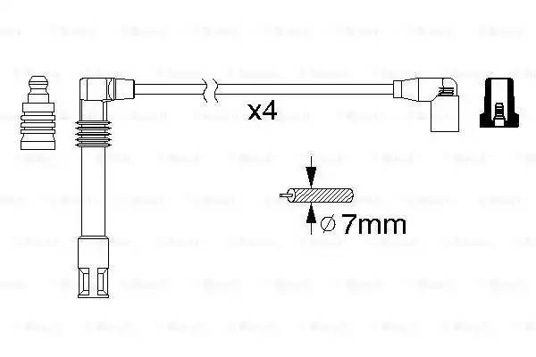 Провода высоковольтные системы зажигания (комплект) 0 986 356 305 BOSCH