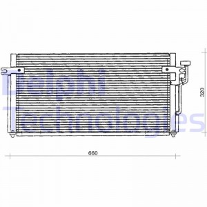 Конденсатор, кондиционер TSP0225127 DELPHI