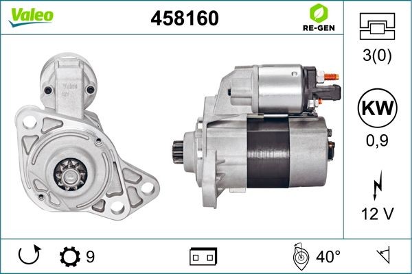 Стартер 458160 VALEO PHC