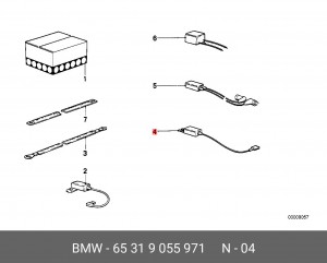 Конденсатор, система зажигания 65 31 9055971 BMW