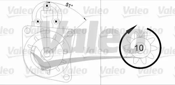 Стартер 455684 VALEO PHC