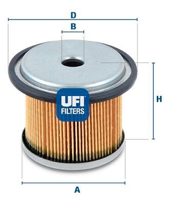 Топливный фильтр 26.676.00 UFI