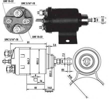 Тяговое реле, стартер 940113050076 MAGNETI MARELLI