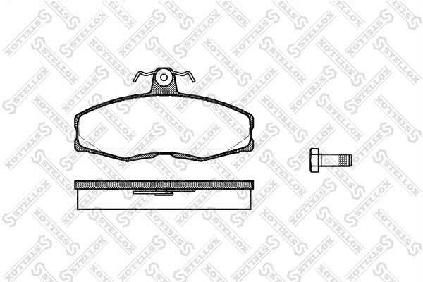 Колодки тормозные дисковые 165-000-SX STELLOX