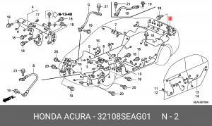 Жгут проводов 32108SEAG01 HONDA