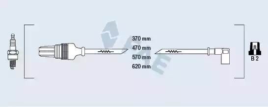 Ккомплект проводов зажигания 85150 FAE