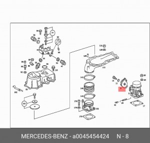 Датчик, положение дроссельной заслонки A 004 545 44 24 MERCEDES BENZ