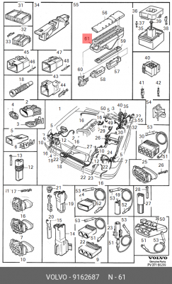Кронштейн, корпус скобы тормоза 9162687 VOLVO