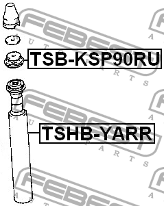 Пыльник амортизатора подвески TSHB-YARR FEBEST