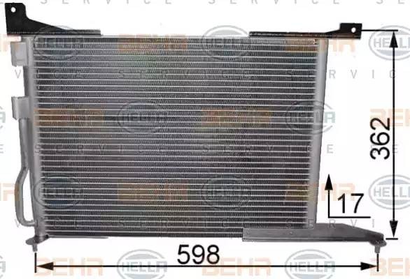 Конденсатор, кондиционер 8FC351036261 HELLA